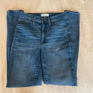 Madewell classic Blue 11” High-rise skinny style Denim Jeans size 25